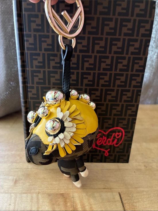 Fendi Handbags - SOLD Fendi Space Monkey Bag Charm F is For Fendi Clasp W/COA!